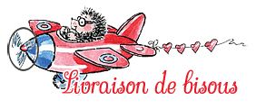 Gif animé livraison de bisous avion